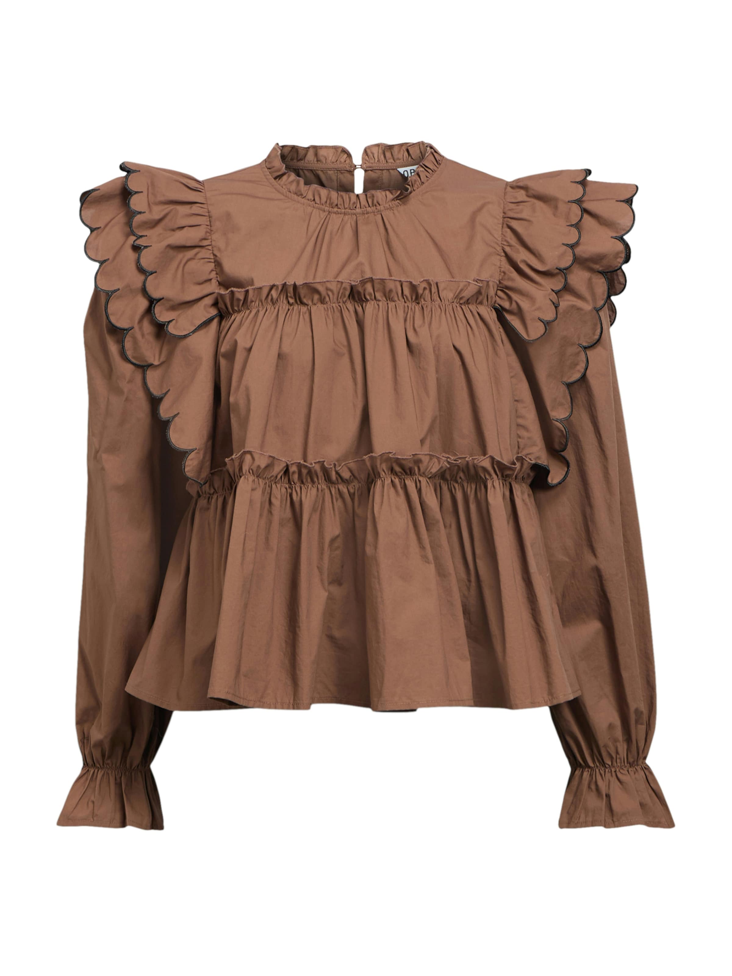 OBJECT Shirt 'OBJHOPE' in Brown: front