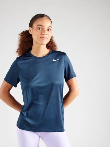 NIKE Performance shirt in Blue: front
