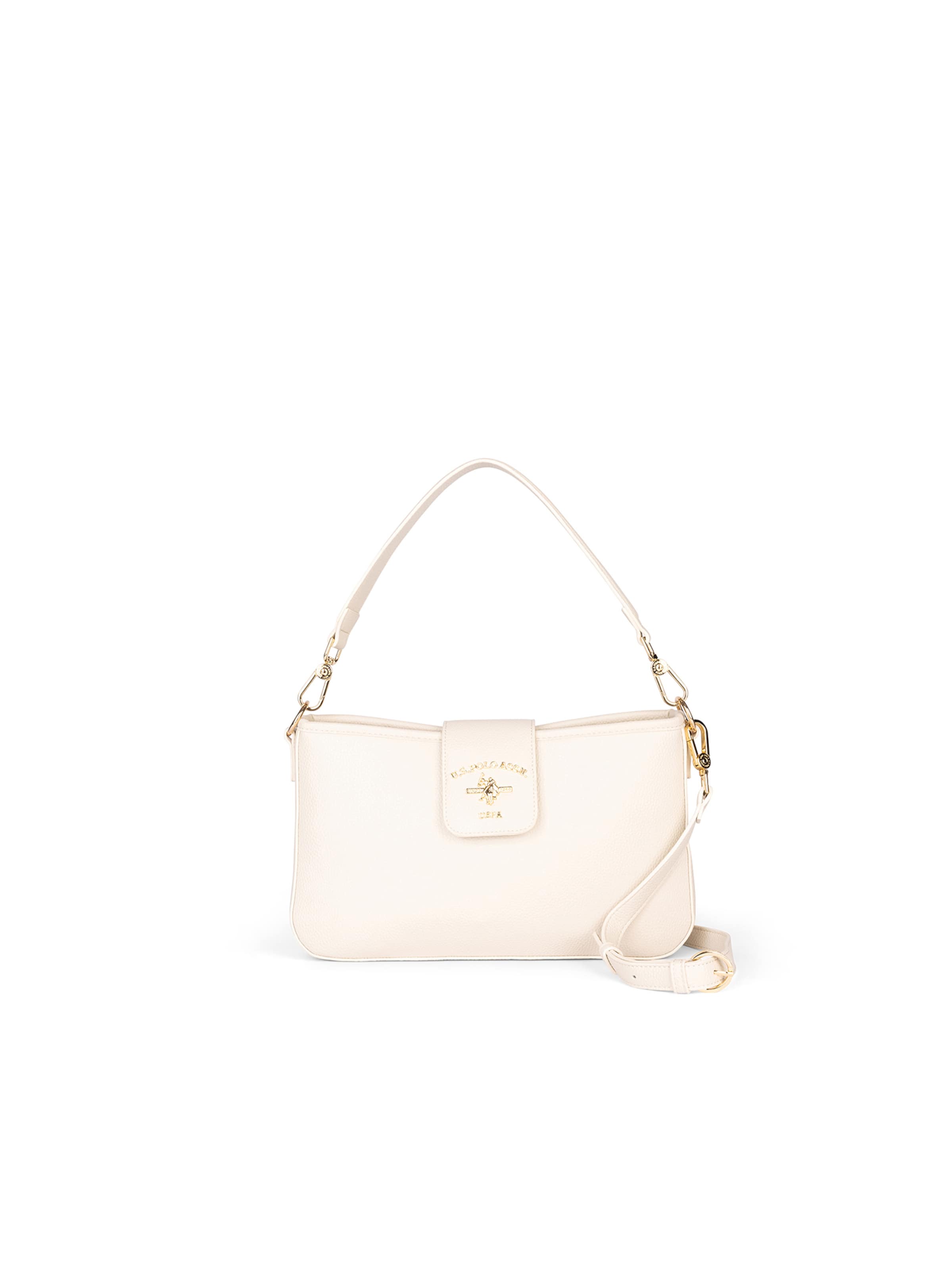 Borsa a mano 'Stanford' di U.S. POLO ASSN. in bianco: frontale