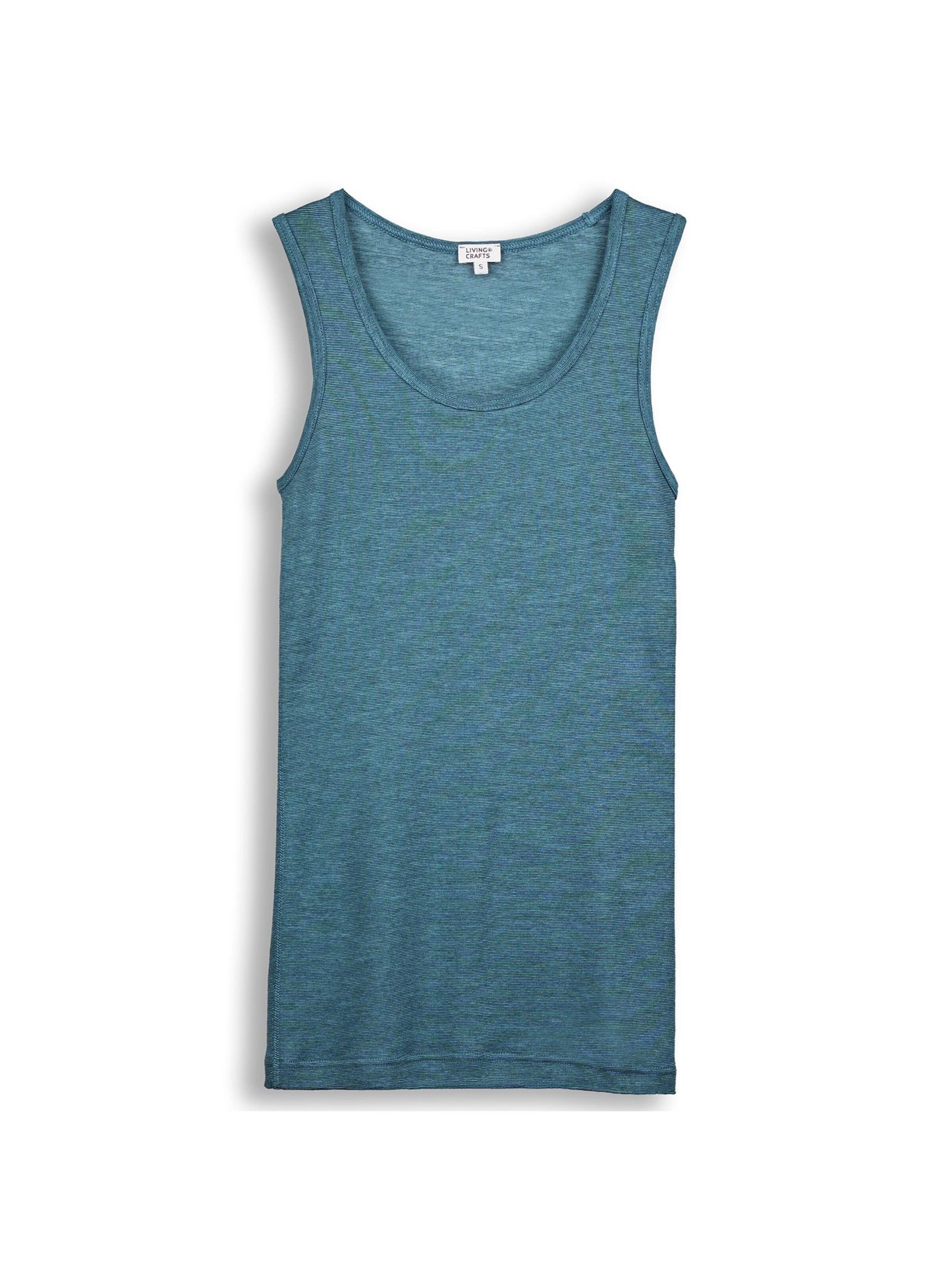Living Crafts Undershirt 'BERYL' in Blue: front