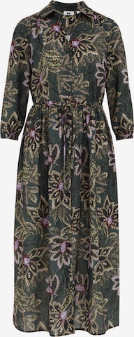 WE FashionKošulja haljina - zelena boja: prednji dio