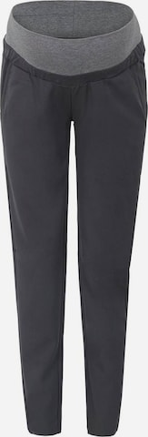 BELLYBUTTON Slimfit Hose 'Umstandshose aus Stoff mit weichem Bund' in Grau: Vorderseite