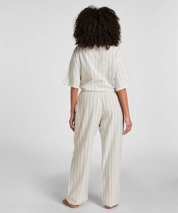 Hunkemöller Pyjamabroek in Wit