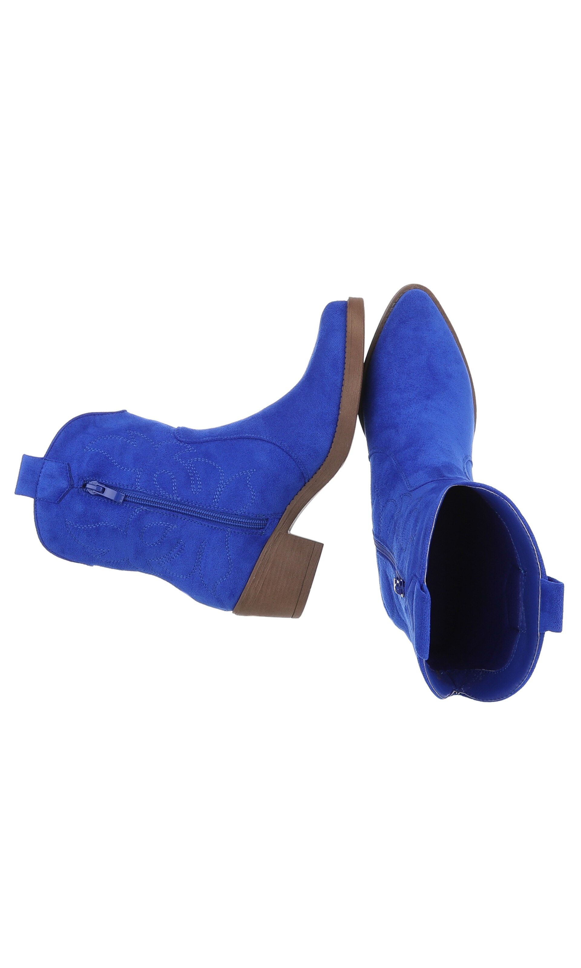 Ital-Design Cowboy Boots in Blue