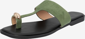 Salinyang Teenslipper in Groen: voorkant