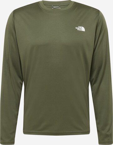 THE NORTH FACE Functioneel shirt 'Reaxion Amp' in Groen: voorkant