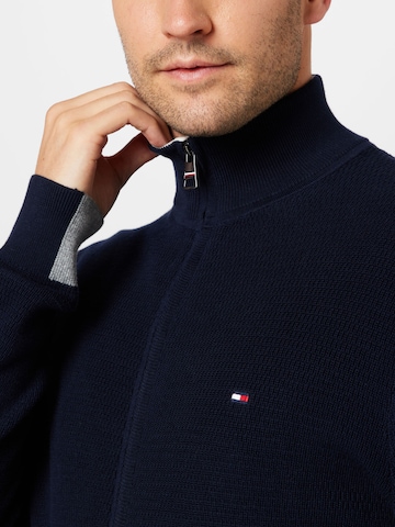 TOMMY HILFIGER Strikkejakke i blå