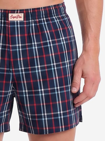 Boxers ' Mix Karos ' Sugar Pine en bleu