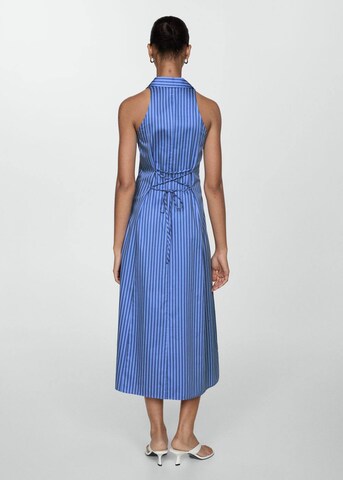 Robe-chemise 'Rose' MANGO en bleu
