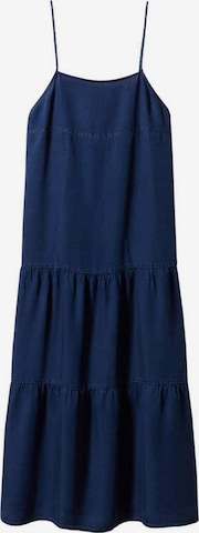 MANGO Letní šaty 'Mykonos' – modrá: přední strana