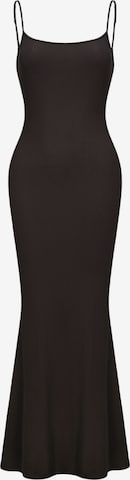 cfab (formerly creamy fabrics) Kleid 'Ribbed Cami Maxikleid' in Braun: Vorderseite