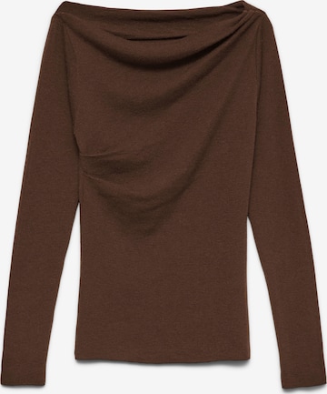 VERO MODA Sweter 'VMSofine' w kolorze brązowy: przód