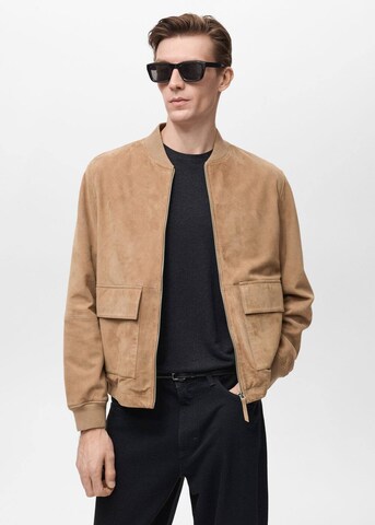 MANGO MAN Jacke 'Andrea' in Beige: Vorderseite
