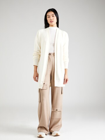 QS Knit Cardigan in Beige: front