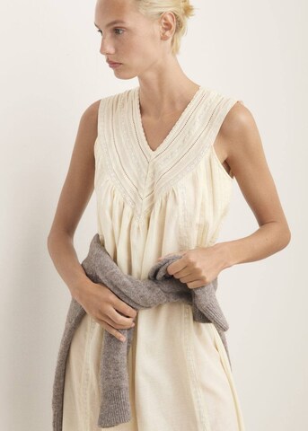 MANGO Nightgown 'Tere' in Beige