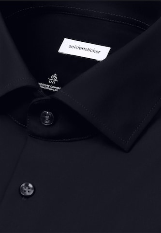 Coupe slim Chemise business SEIDENSTICKER en noir