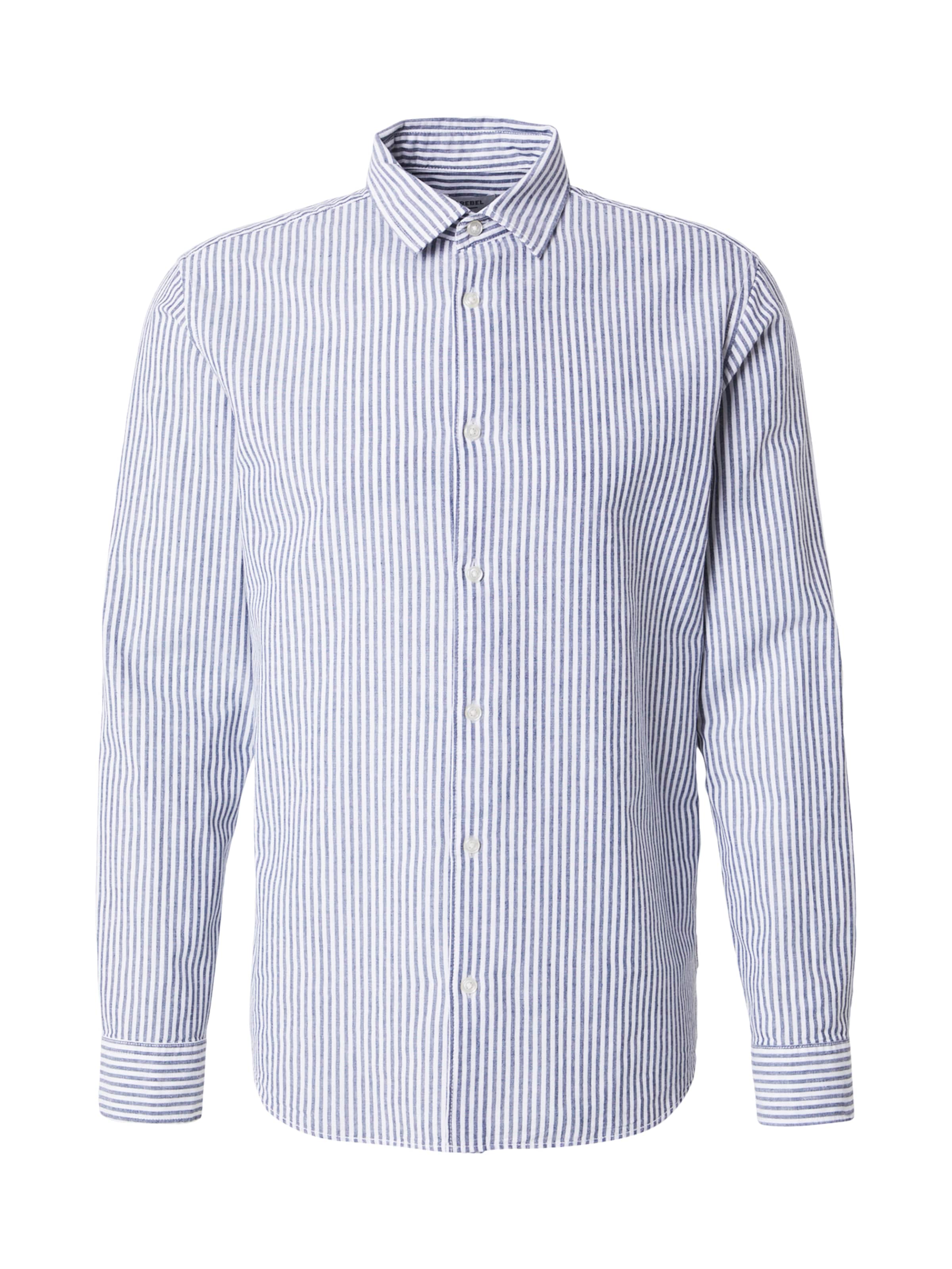 JJ Rebel Skjorte 'JREBMOSS' i blå: forside