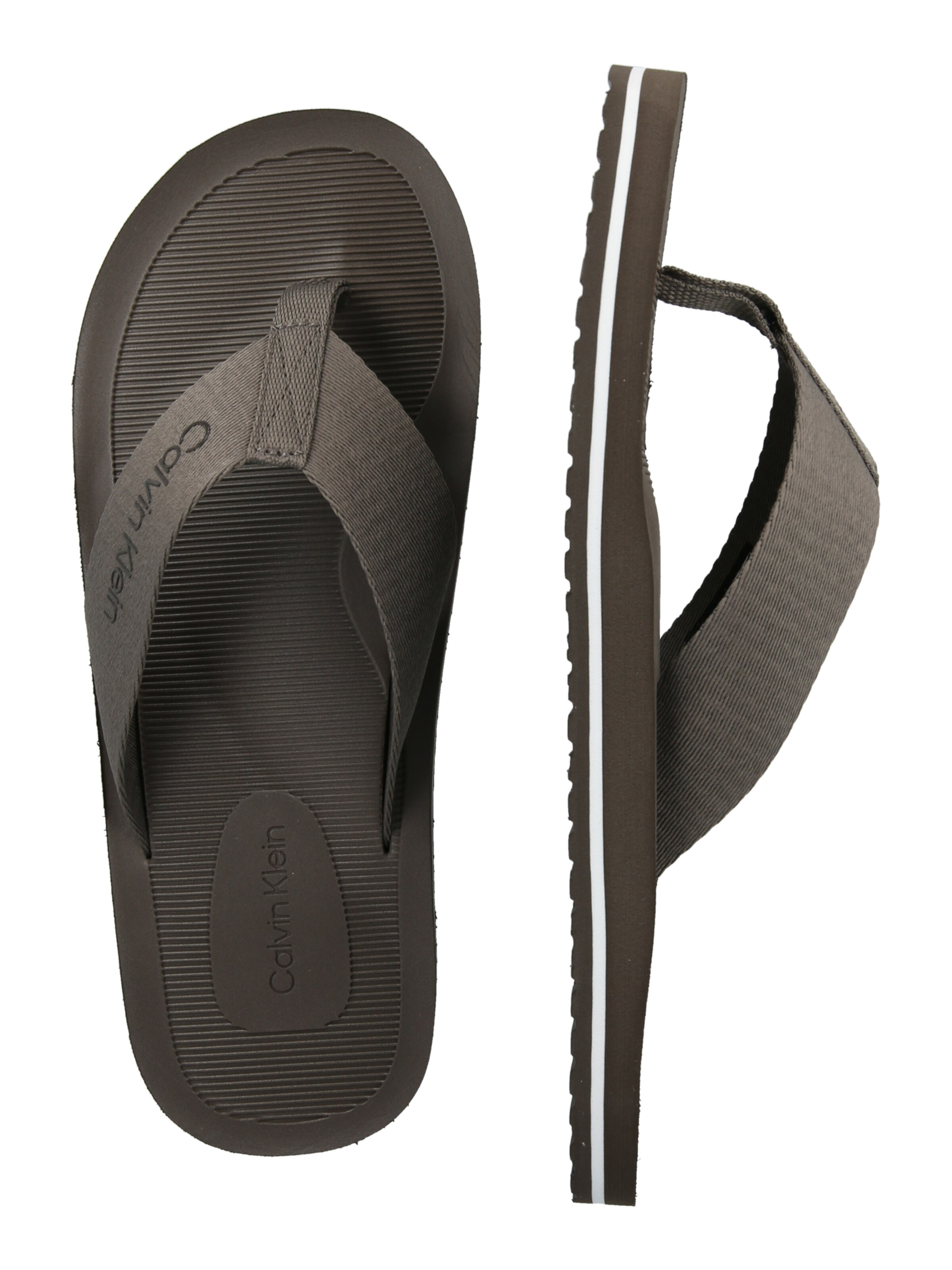 Calvin Klein - Chinelos de dedo em cinzento