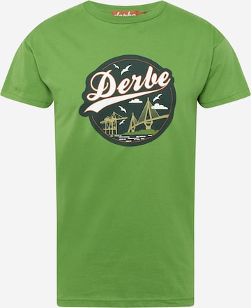 T-Shirt Derbe en vert : devant