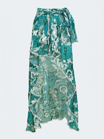Miss June Rok 'Jupe Asymetrique Izzy' in Blauw