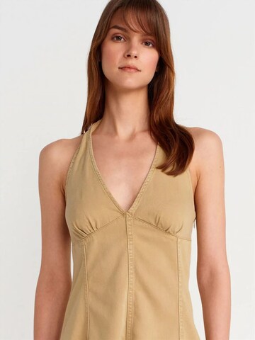 Dilvin Dress in Brown