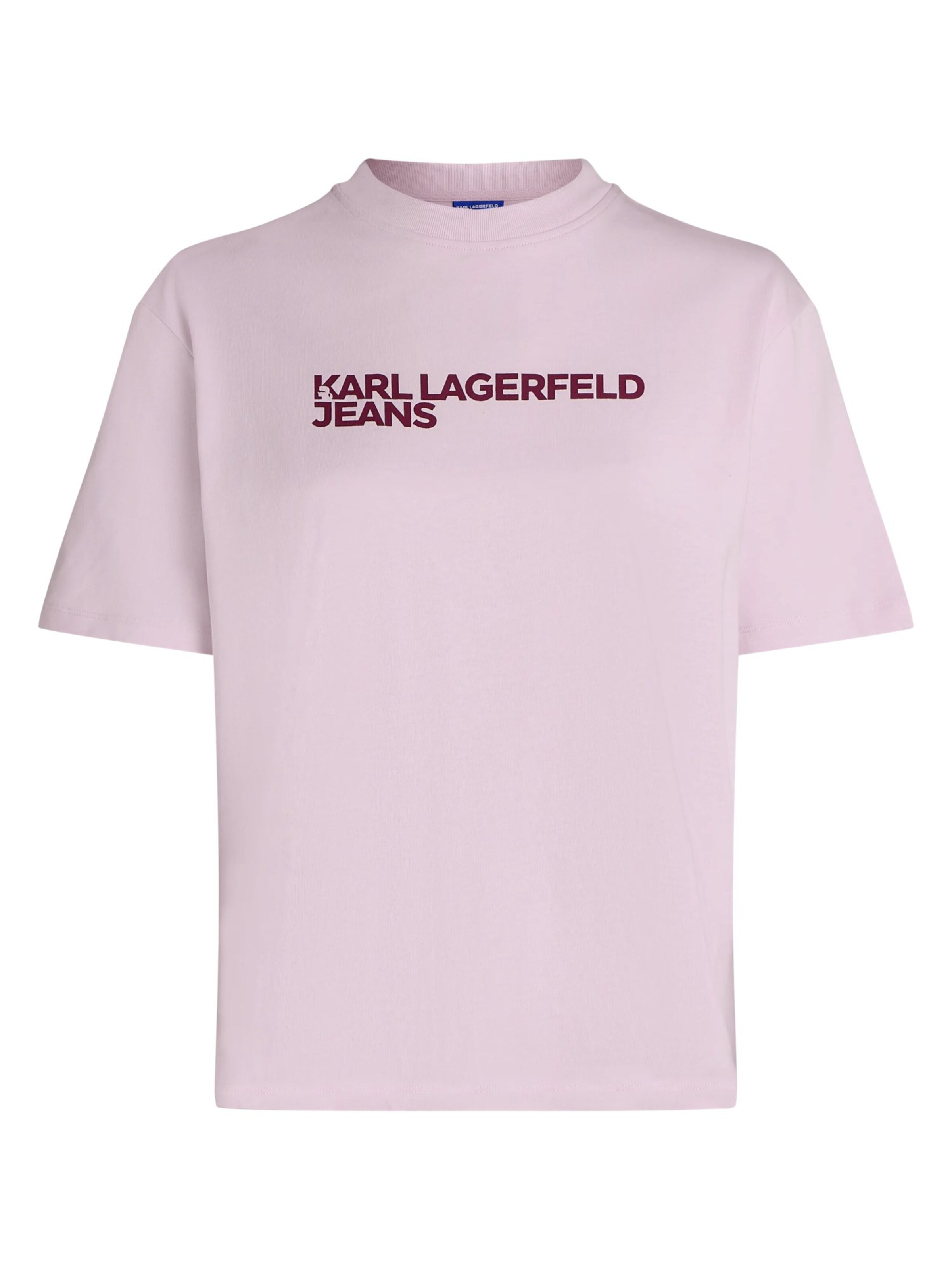 KARL LAGERFELD JEANS Тениска в лилав: отпред