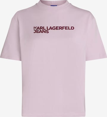 KARL LAGERFELD JEANS Тениска в лилав: отпред