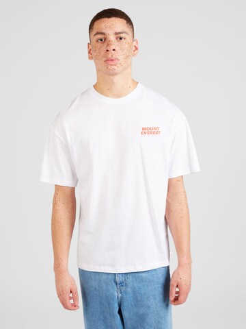 T-Shirt 'LETTER' JACK & JONES en blanc : devant