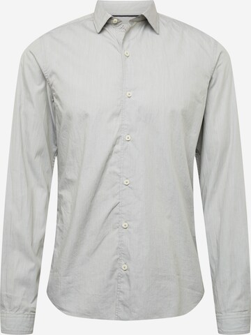 s.Oliver Slim fit Button Up Shirt in Green: front