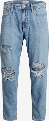 JACK & JONES Tapered Jeans 'Frank' in Blauw: voorkant