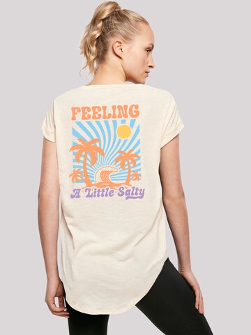 T-shirt 'Feeling A Little Salty Summer' F4NT4STIC en beige : devant