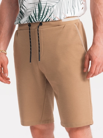 Regular Pantalon 'SRCS-0110' Ombre en marron