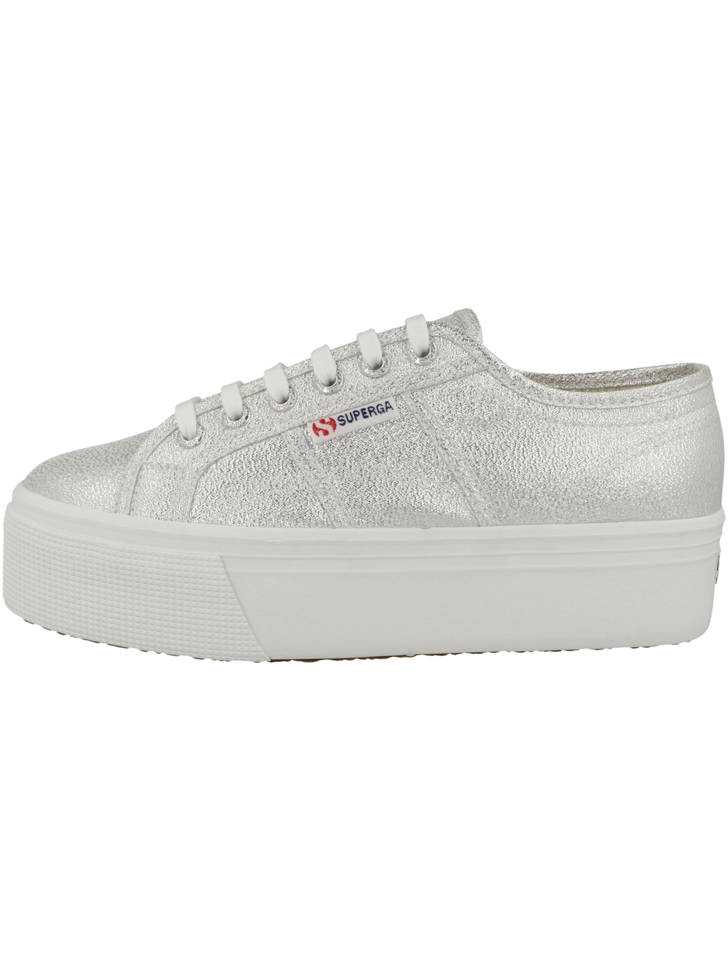 SUPERGA Sneaker 'Lame' in Silber