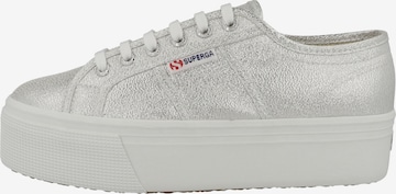 SUPERGA Platform trainers 'Lame' in Silver