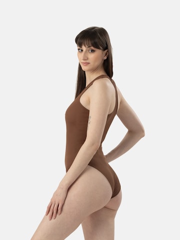 LEAFLETIC Bodysuit 'Leafletic Women’s Bodysuit' in Brown