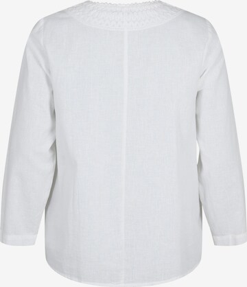 Zizzi - Blusa 'VFLEX' em branco