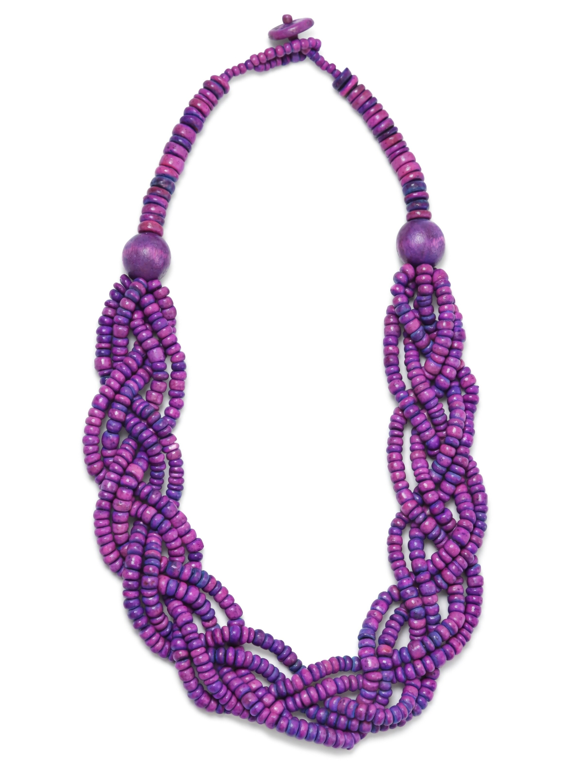COLLEZIONE ALESSANDRO Necklace 'Daisy' in Purple: front