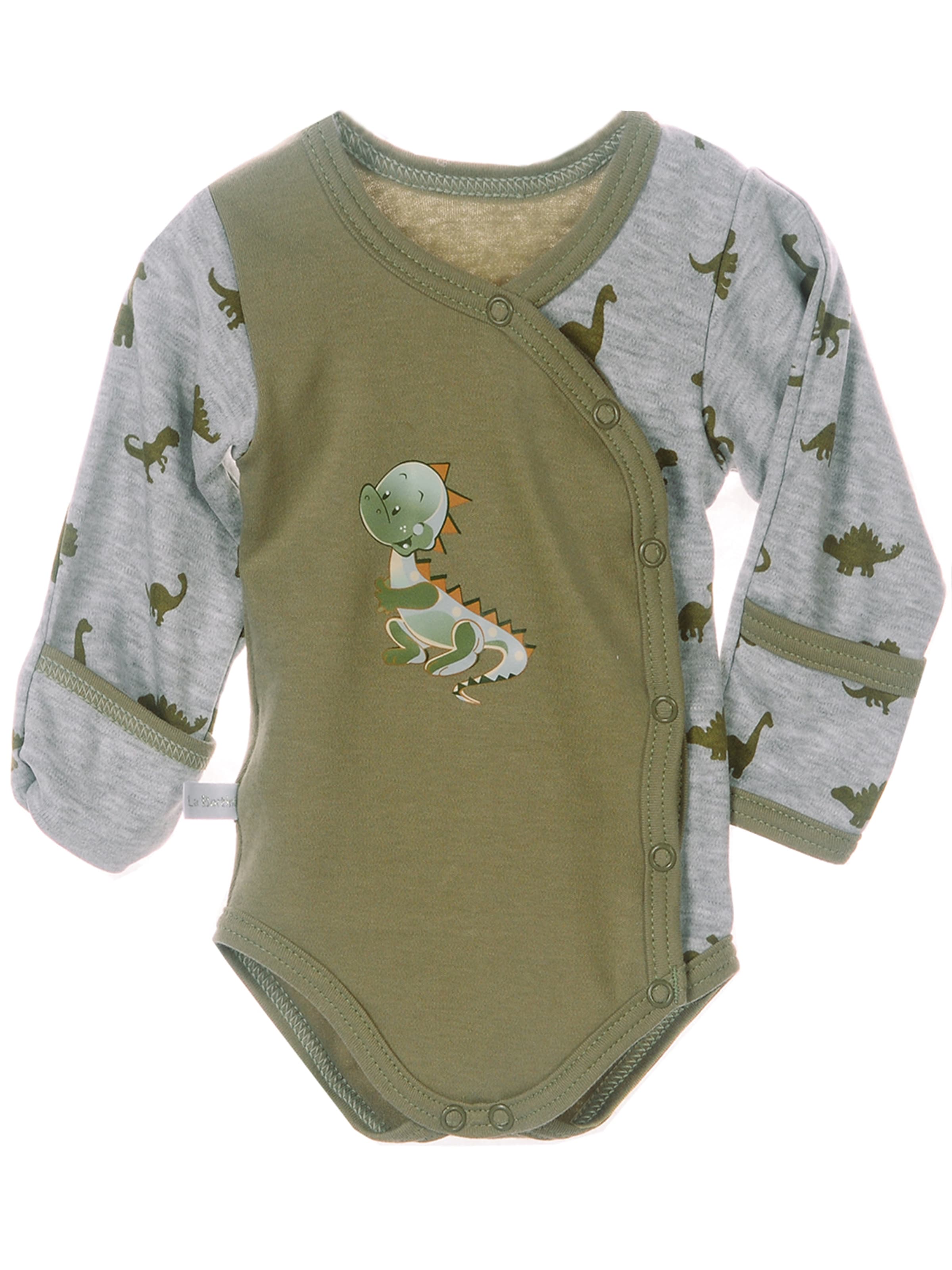 La Bortini Strampler/Body in Grün: Vorderseite