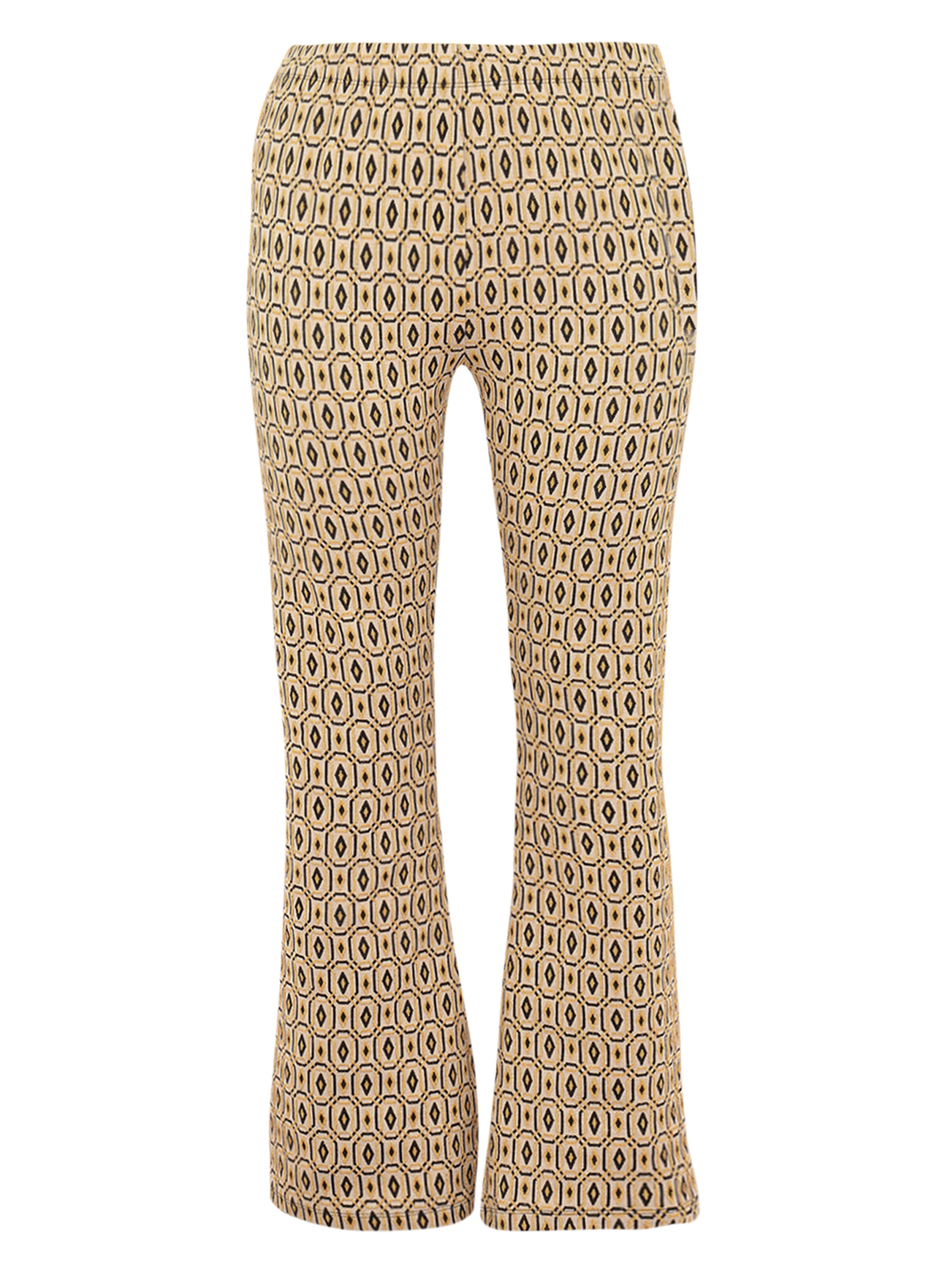 YOEK Regular Broek in Bruin: voorkant