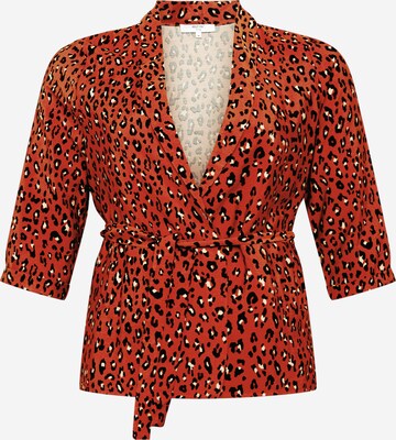 Blazer 'Athina' ABOUT YOU Curvy en rouge : devant