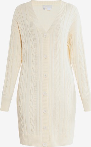 RISA Knit Cardigan in Beige: front