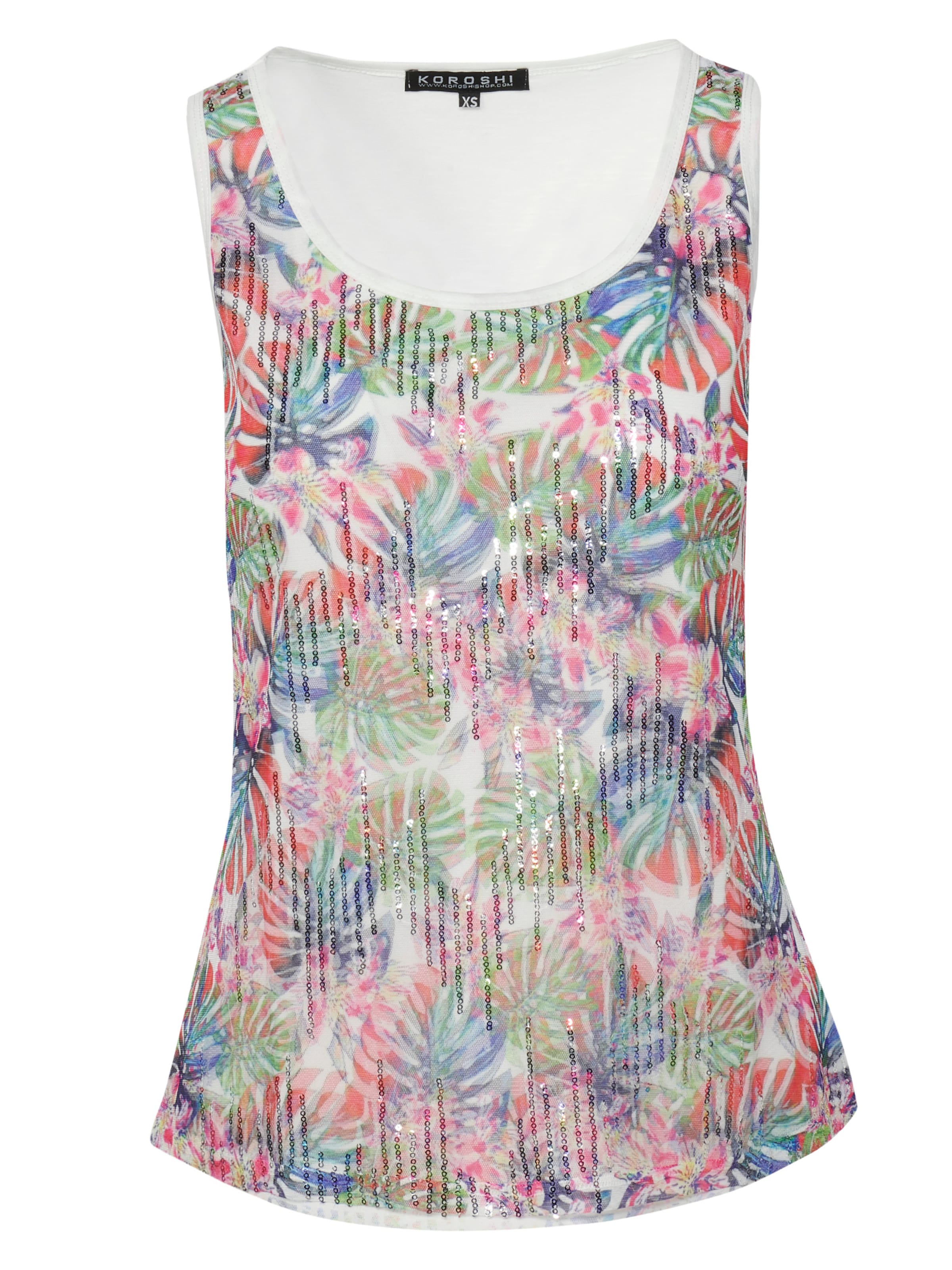 KOROSHI Top in Weiß: Vorderseite