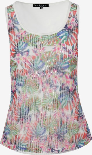 KOROSHI Top u plava / tamno zelena / crvena / bijela, Pregled proizvoda