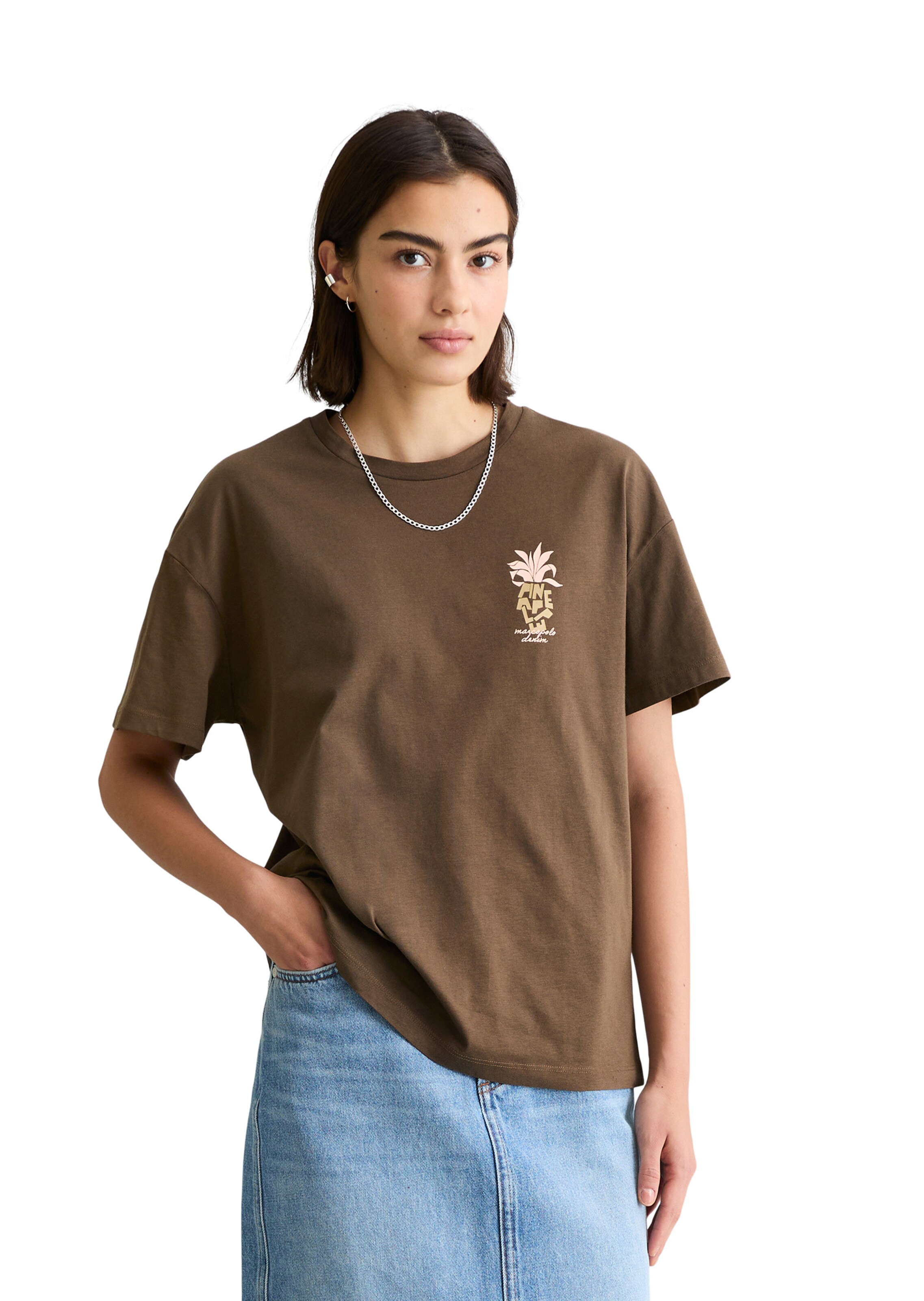 Marc O'Polo DENIM Shirt in Brown: front