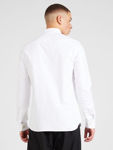 KnowledgeCotton Apparel Regular fit Button Up Shirt 'Harald' in White