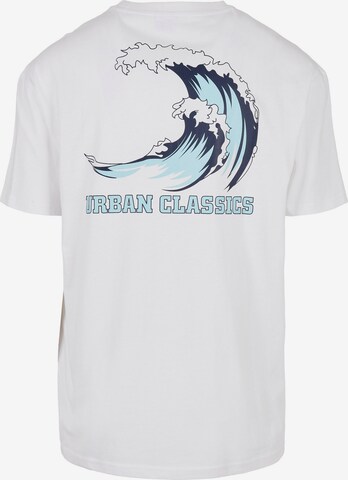 Urban Classics Shirt 'Big Wave' in White