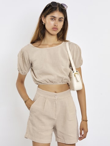 FRESHLIONS Top 'Isolde' in Beige: predná strana