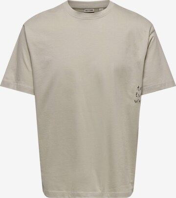 ONLY Shirt in Beige: voorkant