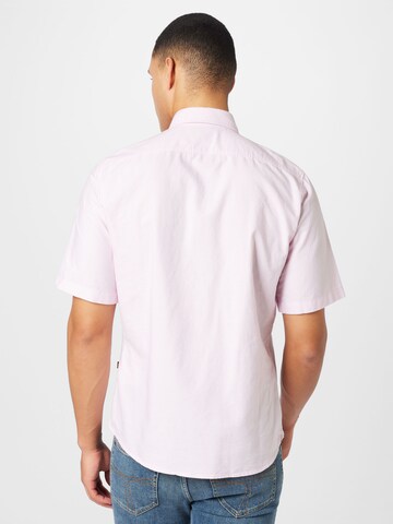 BOSS Orange Regular fit Button Up Shirt 'Rash' in Pink