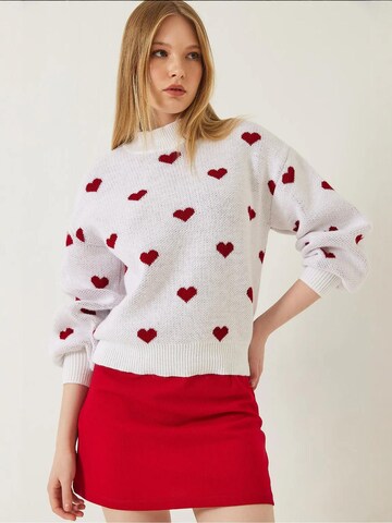 Bianco Lucci Pullover in Weiß